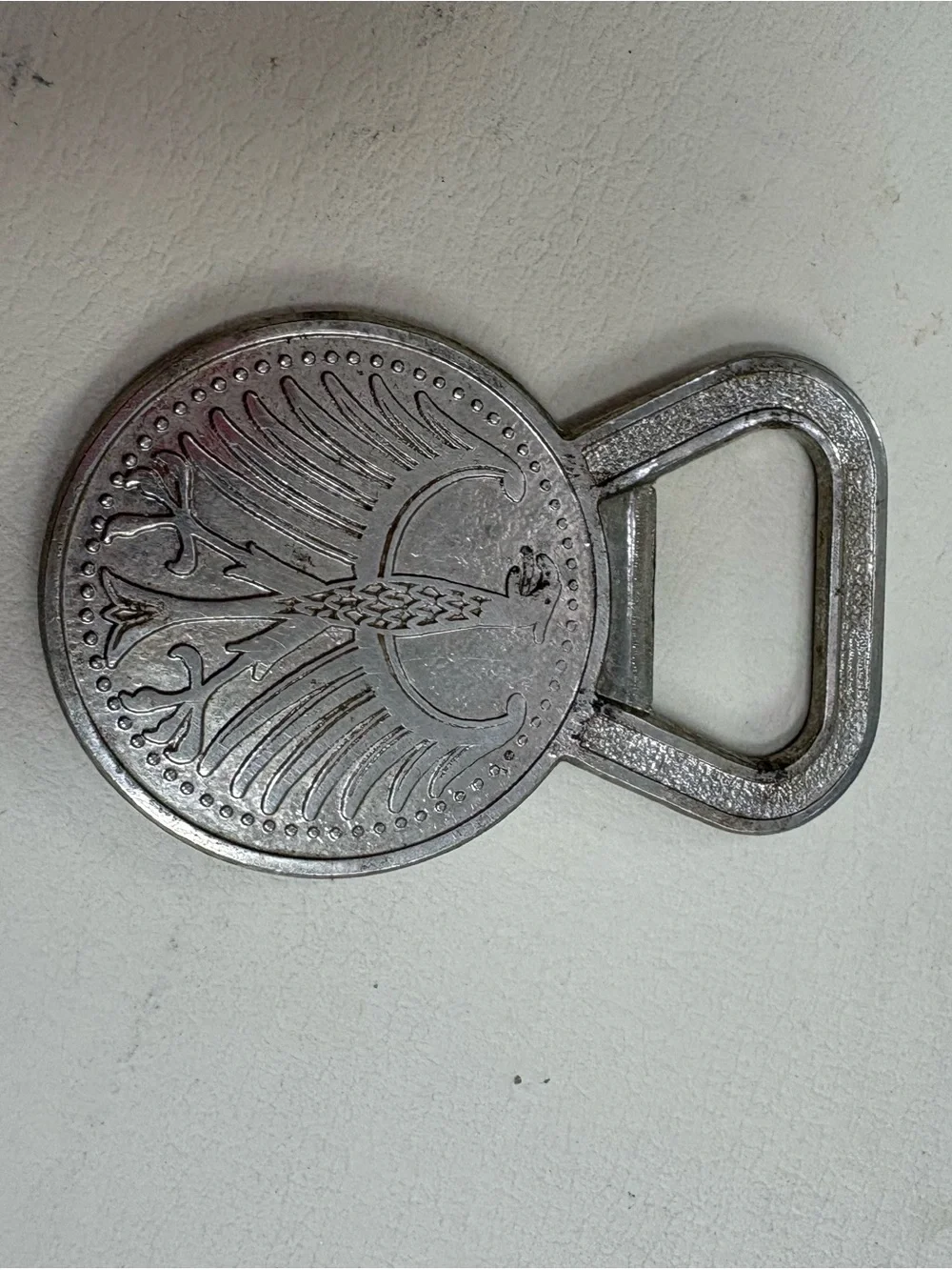 Vintage German 5 Deutsche Mark Coin Bottle Opener